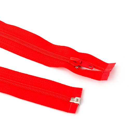 Cierre desmontable cadena 6 de 80 cm - Rojo