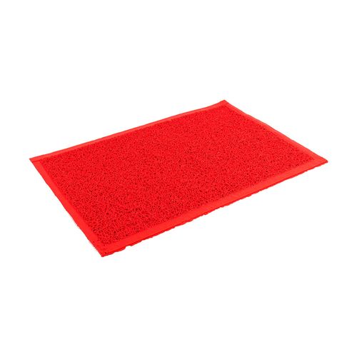 Felpudo de PVC enrulado - de 40 x 60 cm - Rojo