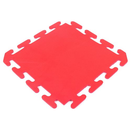 Piso encastrable de goma eva de 50 x 50 cm - Rojo